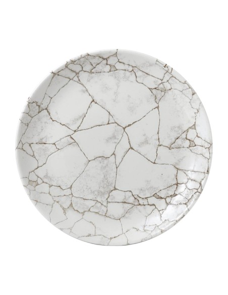 Assiettes Studio Prints Kintsugi Grey 288mm - Lot de 12