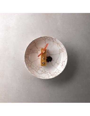 Assiettes coupe ronde Studio Prints Kintsugi 182mm - Lot de 12