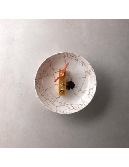 Assiettes coupe ronde Studio Prints Kintsugi 182mm - Lot de 12