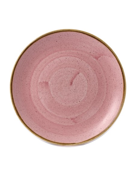 Assiettes rondes Petal Stonecast Pink 260mm - lot de 12
