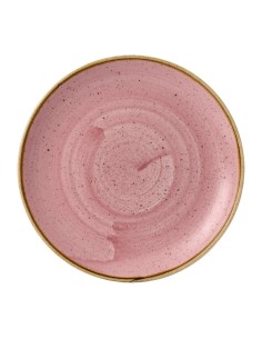 Assiettes rondes Petal Stonecast Pink 217mm - lot de 12