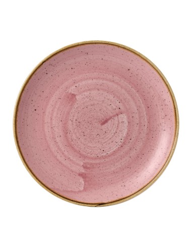 Assiettes rondes Petal Stonecast Pink 217mm - lot de 12