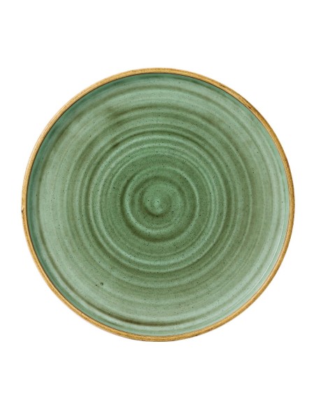 Assiettes Churchill Stonecast Samphire Green 260mm - lot de 6