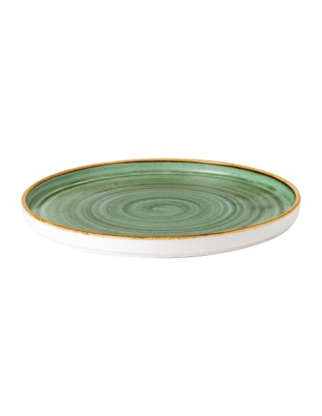 Assiettes Churchill Stonecast Samphire Green 260mm - lot de 6