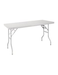 Table pliante inox Vogue 1220x610x780 mm - solide et pratique