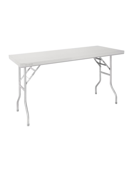 Table pliante inox Vogue 1220x610x780 mm - solide et pratique