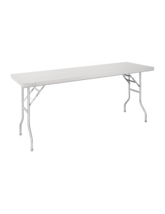 Table pliante inox Vogue 1830x610x780 mm - solide et pratique
