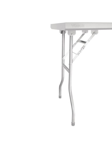 Table pliante inox Vogue 1220x610x780 mm - solide et pratique