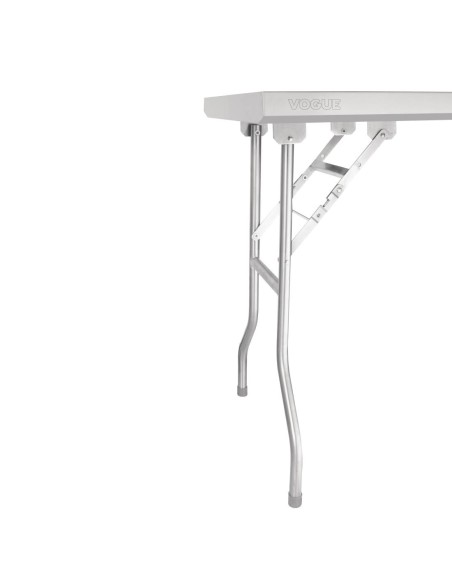 Table pliante inox Vogue 1220x610x780 mm - solide et pratique