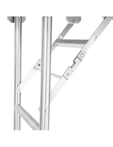 Table pliante inox Vogue 1220x610x780 mm - solide et pratique