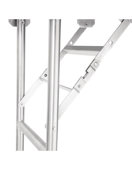 Table pliante inox Vogue 1220x610x780 mm - solide et pratique