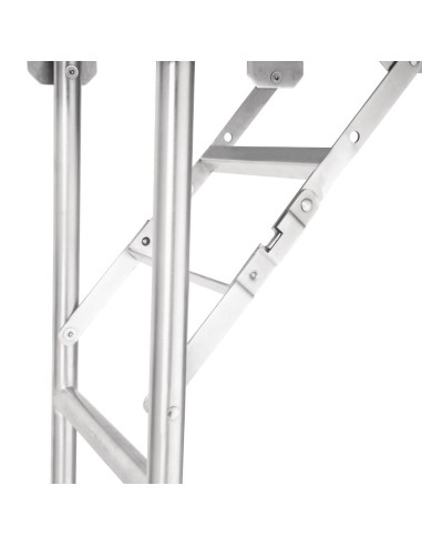 Table pliante inox Vogue 1830x610x780 mm - solide et pratique
