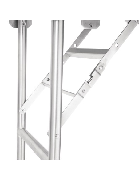 Table pliante inox Vogue 1830x610x780 mm - solide et pratique