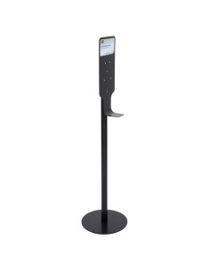 Borne d'hygiène noire avec support AutoFoam Rubbermaid 2