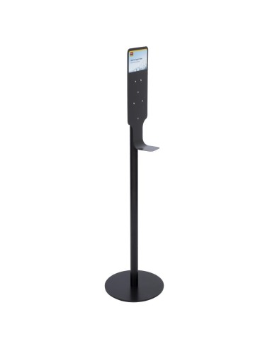 Borne d'hygiène noire avec support AutoFoam Rubbermaid