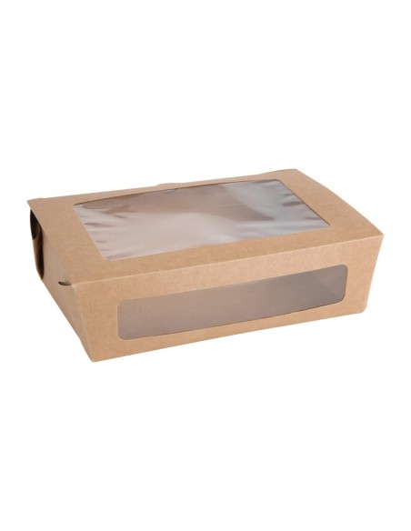 Boîtes salade PET Fiesta Recyclable 1600ml - lot de 100