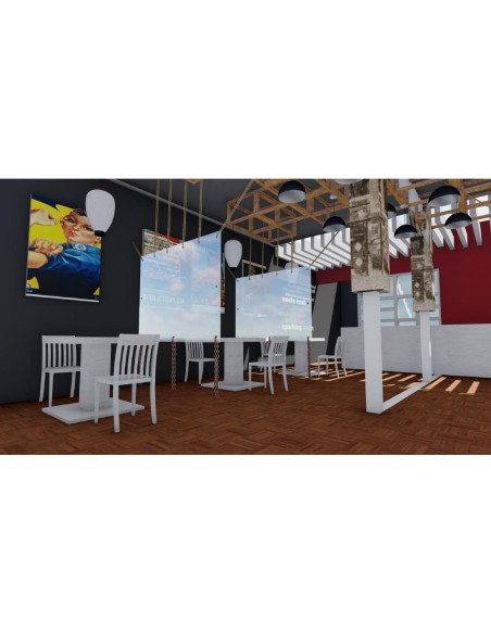 Mur de séparation recyclable PVC transparent 200x150 cm