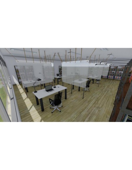 Mur de séparation recyclable PVC transparent 200x150 cm