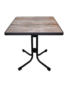 Table patio démontable Limburg Vintage 70x70 cm