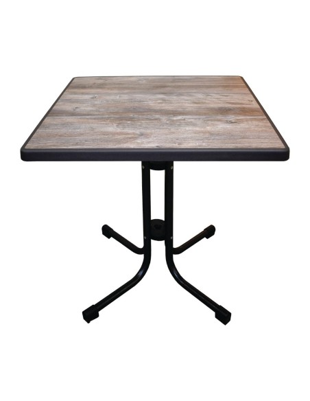 Table patio démontable Limburg Vintage 70x70 cm