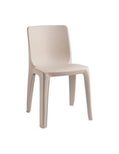 Chaise empilable Denver beige - 100% polypropylène