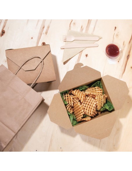 Boîtes repas en carton Fiesta Recyclable 112mm - lot de 300