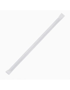 Pailles compostables en papier noires Fiesta - lot de 250