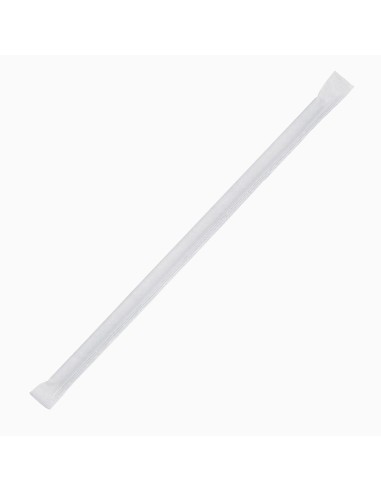 Pailles compostables en papier noires Fiesta - lot de 250