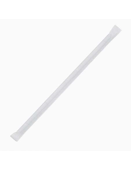 Pailles compostables en papier noires Fiesta - lot de 250