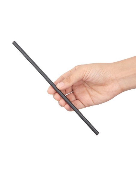 Pailles compostables en papier noires Fiesta - lot de 250