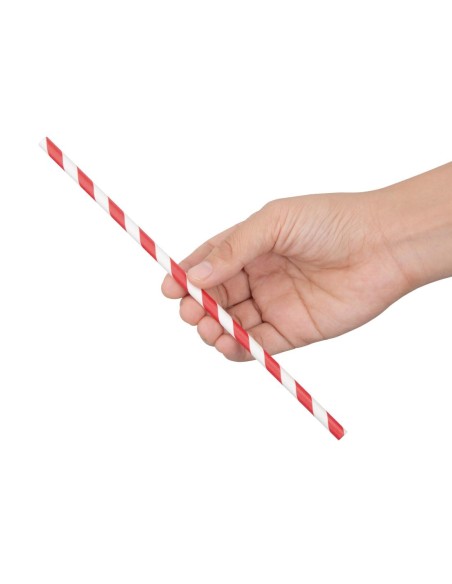 Pailles compostables en papier Fiesta - lot de 250