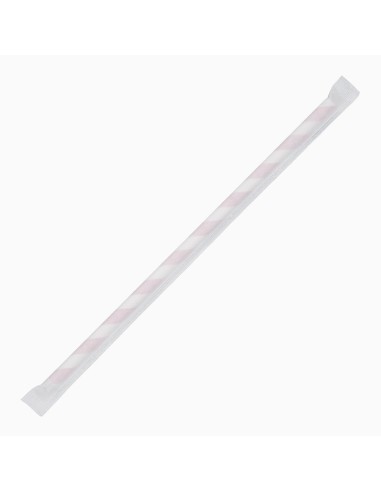Pailles compostables en papier Fiesta - lot de 250