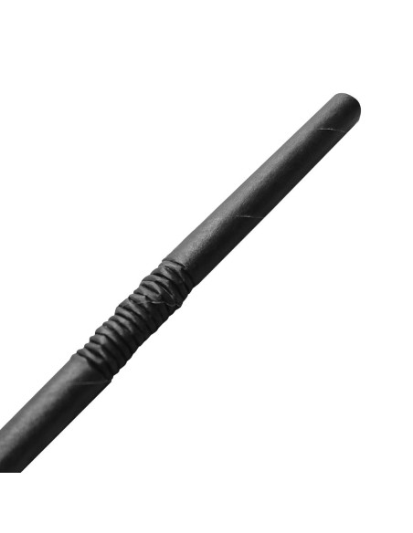 Pailles compostables noires Fiesta - lot de 250
