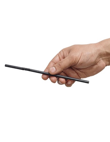 Pailles compostables noires Fiesta - lot de 250