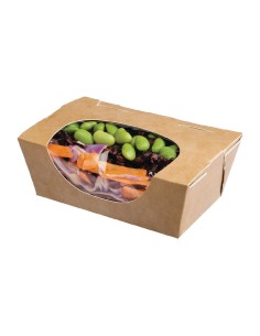 Boîtes salade kraft compostables Zest Colpac 500 ml - lot de 500
