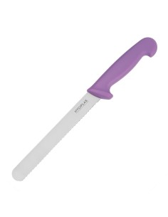 Couteau à pain Hygiplas violet 20 cm - Inox durable