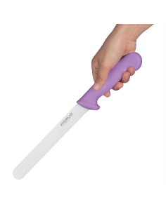 Couteau à pain Hygiplas violet 20 cm - Inox durable 2