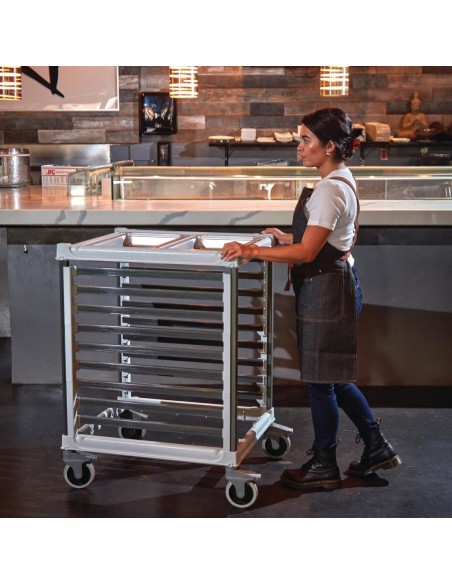 Échelle Cambro 9 niveaux GN 2/1 - 18 bacs GN 1/1