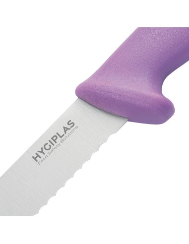 Couteau à pain Hygiplas violet 20 cm - Inox durable