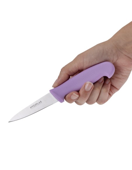 Couteau d'office Hygiplas violet 9 cm - 52-57 HRC