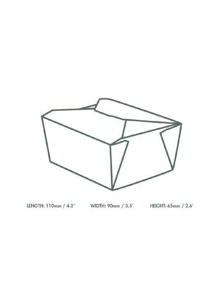 Boîtes alimentaires compostables Vegware No.1 700 ml - lot de 450