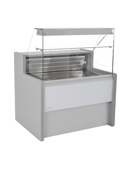 Comptoir service réfrigéré Zoin Tibet 1000mm - Argent