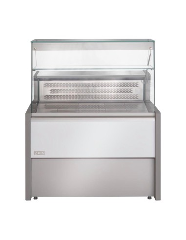 Comptoir service réfrigéré Zoin Tibet 1000mm - Argent