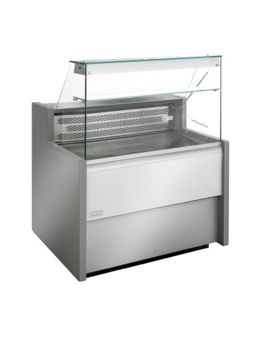 Comptoir service réfrigéré Zoin Tibet 1000mm - Argent