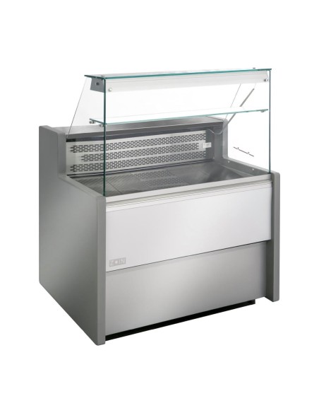 Comptoir service réfrigéré Zoin Tibet 1000mm - Argent