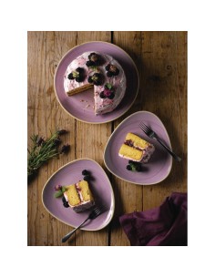Assiettes rondes Churchill Stonecast Lavender 220mm - lot de 12 2
