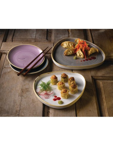 Assiettes rondes Churchill Stonecast Lavender 220mm - lot de 12