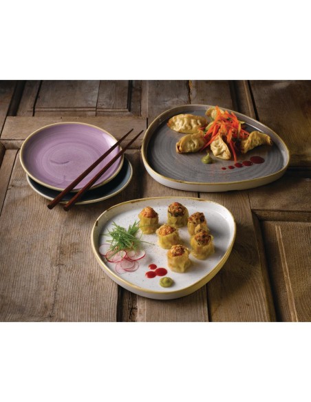 Assiettes rondes Churchill Stonecast Lavender 220mm - lot de 12