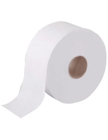 Rouleaux de papier toilette 2 plis mini Jumbo Jantex 150m (lot de 12)