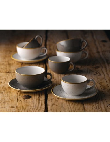 Tasses à cappuccino Churchill Stonecast Grey 170 ml - lot de 12